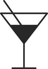 Cocktail icon vector image. Vector EPS10