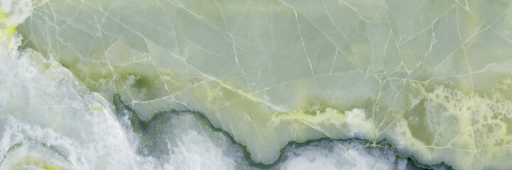 Green Onyx marble texture, mineral Stone background - obrazy, fototapety, plakaty