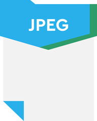 JPEG File format minimal icon