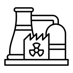   Power Plant line icon