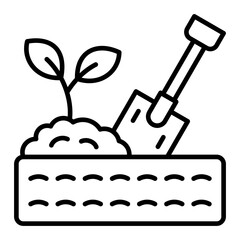   Plant Tree line icon