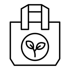   Eco Bag line icon