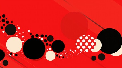 composition design red background illustration contrast harmony, texture shape, form space composition design red background