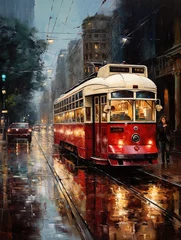 Wandaufkleber tram © Shijil