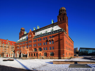 Historical Centralposthuset (central post house) in Malmo, Sweden - 712234034