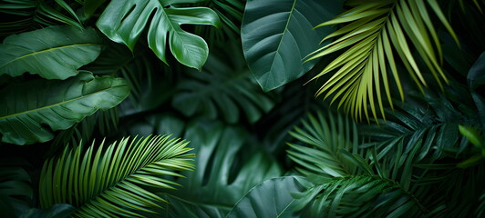 jungle background, leaves