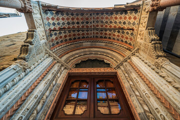 Bergamo, upper city. Between history and ancient monuments.