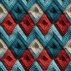 Seamless pattern with knitted texture
