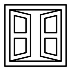   Window line icon