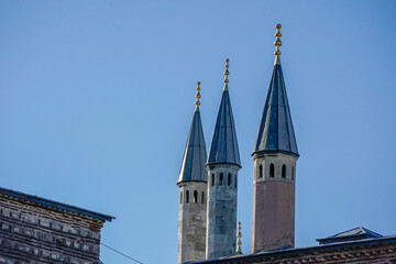 ISTANBUL, TURKEY - JANUARY 5, 2024: Topkapi Palace Istanbul, Turkey, Ancient Ottoman residence