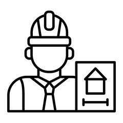   Architect line icon
