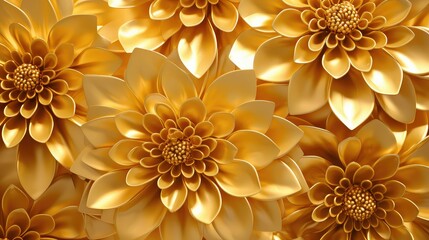 beauty golden flower background illustration vibrant yellow, petals botanical, garden spring beauty golden flower background