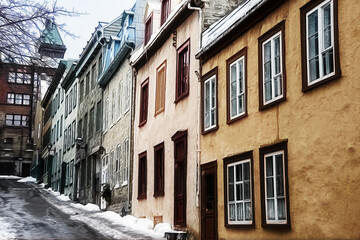 Architecture details of the city of Quebec, Canada