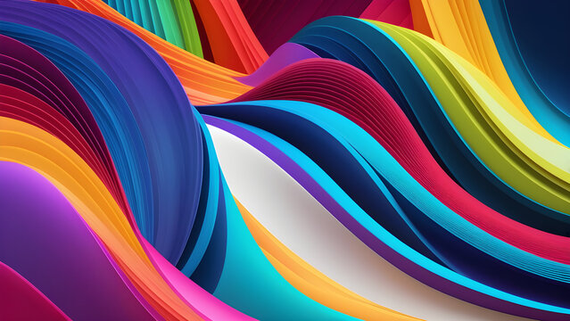 Abstract Color Waves | Abstract Art | Abstract Wallpaper Design