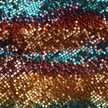 Abstract seamless pattern with sequins texture