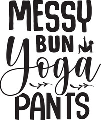 Messy Bun Yoga Pants