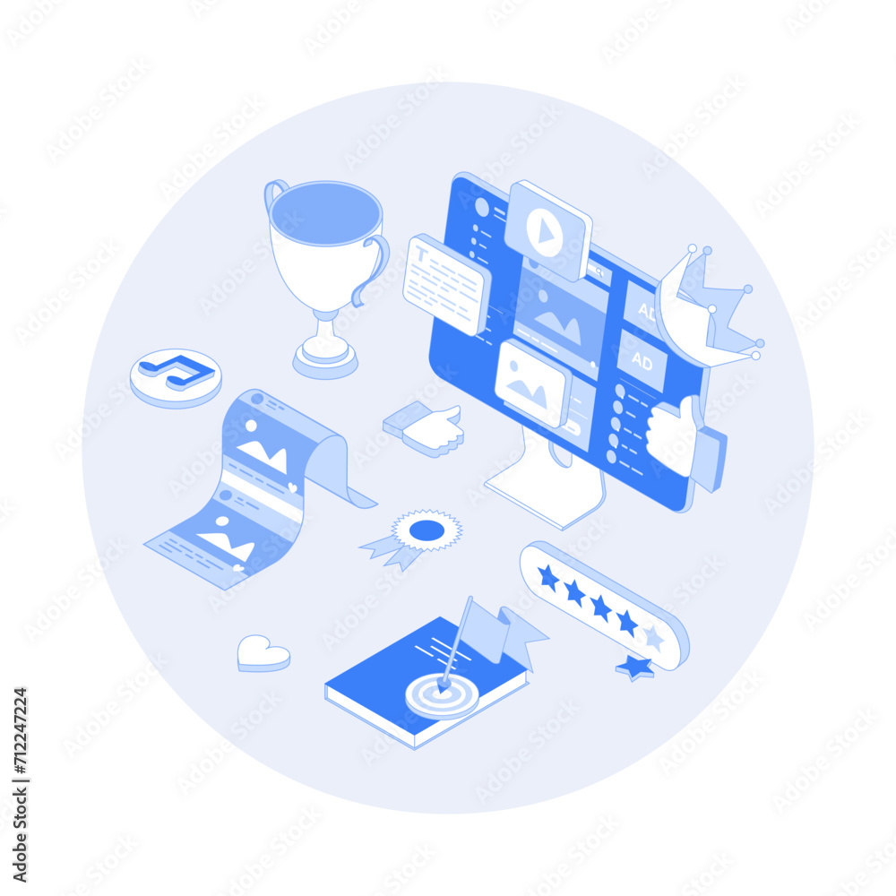Poster high quality content. content marketing and optimization. adding photos, videos, posts to the websit