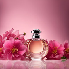 Obraz na płótnie Canvas bottle of perfume, generative ai