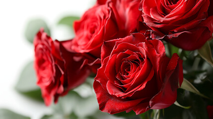 rustic Valentine's roses, generative Ai