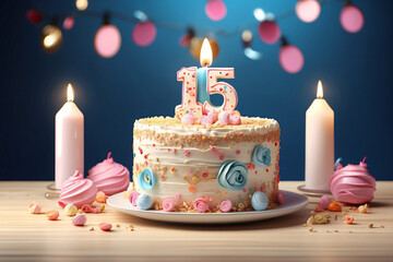 fifteenth birthday cake
