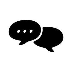 ゆるっとしたフキダシアイコン（ベクターデータは線の編集可能）