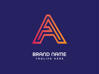 Bussiness modern letter logo design 