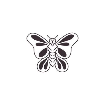 beauty butterfly icon logo design vector