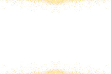 luxury gold glitter sparkle light powder confetti frame round border