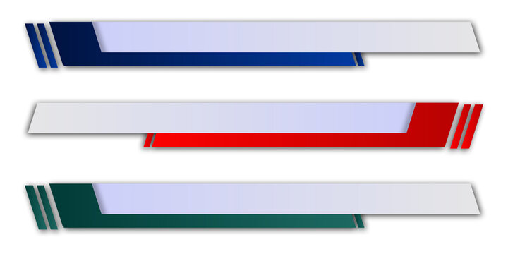 News lower third vector design.Set banner and lower third for news and live. bottom third for broadcast and online media	