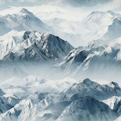 Fototapeta na wymiar Seamless, top view of mountain ranges
