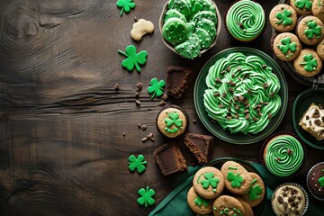 St Patricks Day theme desserts