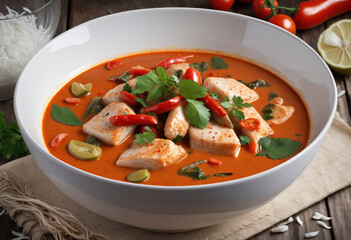 Coconut Milk Fish Stew with Vegetables