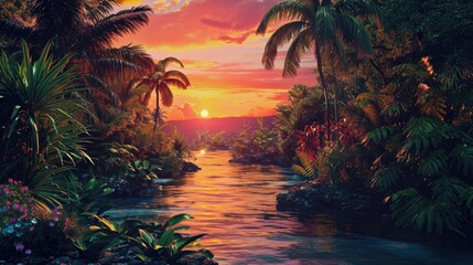 Tropicana Twilight: Tropical Sunset Extravaganza
