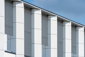 Fototapeta premium Facade of a modern residential building, building texture