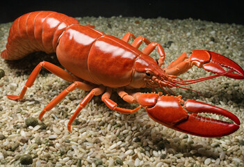 Macro photograph of a lobster