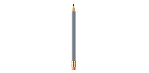 Naklejka premium Simple Pencil With Eraser Vector Illustration.