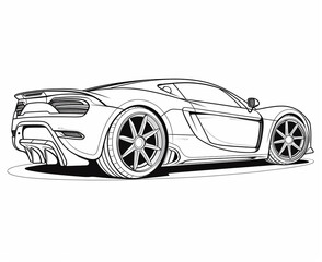 Sport car coloring page for kids transportation coloring pages printables car