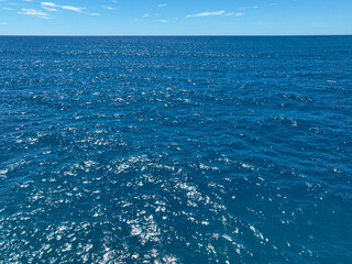 nature landscape clear sea on the horizon going into a cloudless sky