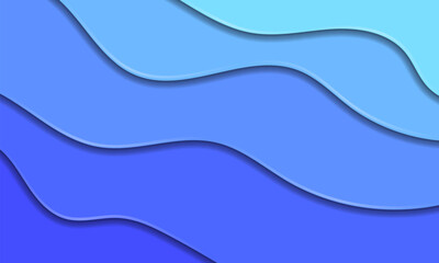 Blue background, Modern 3d color layers, Background suitable for business, brochure, magazine booklet, website, poster, banner, cover