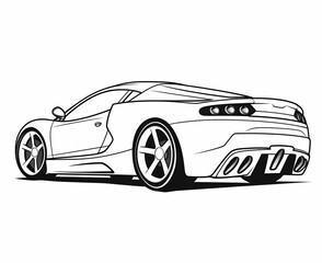 Sport car coloring page for kids transportation coloring pages printables car
