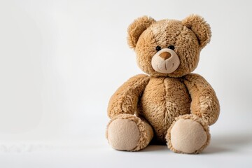 Obraz premium White background with a plush toy