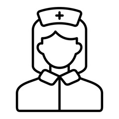   Nurse line icon