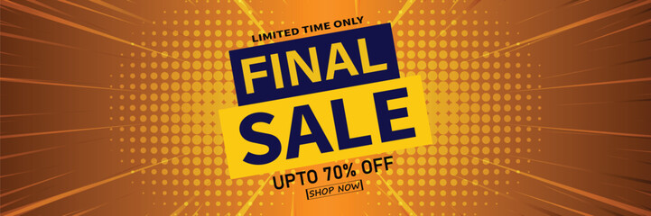 Sale banner template design . Super Sale, end of season special offer banner. vector illustration.