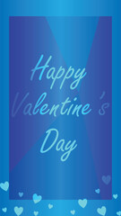 Happy valentines day. Vector banner, greeting card, flayer, poster,  with text Happy valentines day