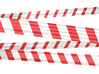 caution tape strips (isolated on white and clipping path)

