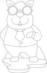 Dog Sunglasses Animal Vector Graphic Art Illustration