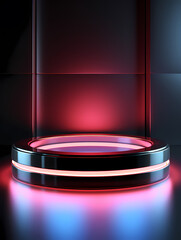 Podium, booth, stage, product background for product display, blank display