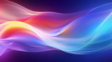 Foto op Canvas colorful wave abstract background © Sansha Creation