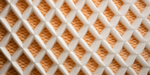Fototapeta premium Mesh net plastic texture Steel mesh background. Blurred of bamboo wall for abstract.