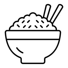   Rice line icon